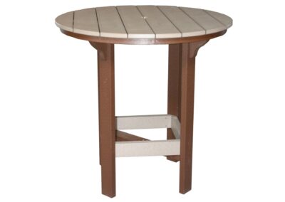 42 inch round Bar Table shown in Brown and Weathered Wood
